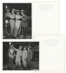 Lot of Twenty 10 x 8 Glossy Photos From Five Different Three Stooges Films, Complete List List Online at NateDSanders.com -- Very Good Condition